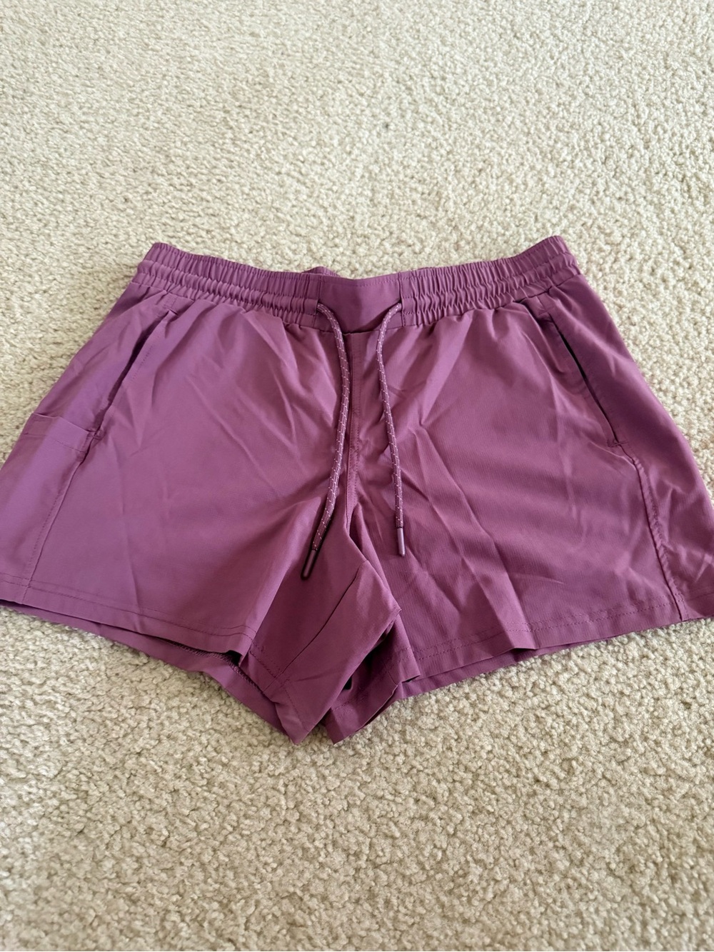 Women’s Plum Elastic Waist Athletic Shorts